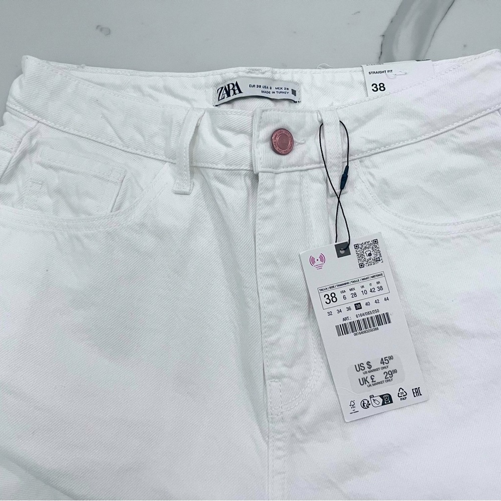 Zara White Jeans